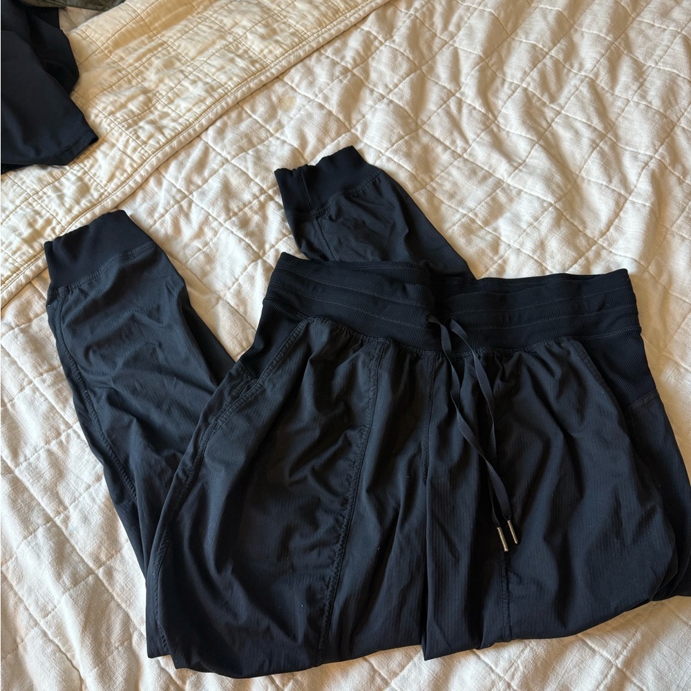 Lululemon Athletica Black Track Pants High-Waisted Joggers